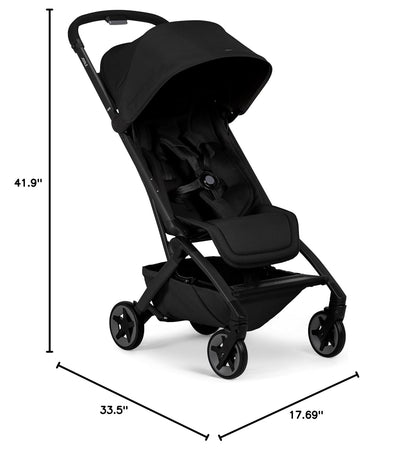 Joolz Aer2 Lightweight Travel Stroller for Baby & Toddler – One-Hand Fold, Compact Carry-On Airplane Approved, Reclining Seat, UPF 50+ Canopy, Travel Pouch, Baby Net – Forest Green