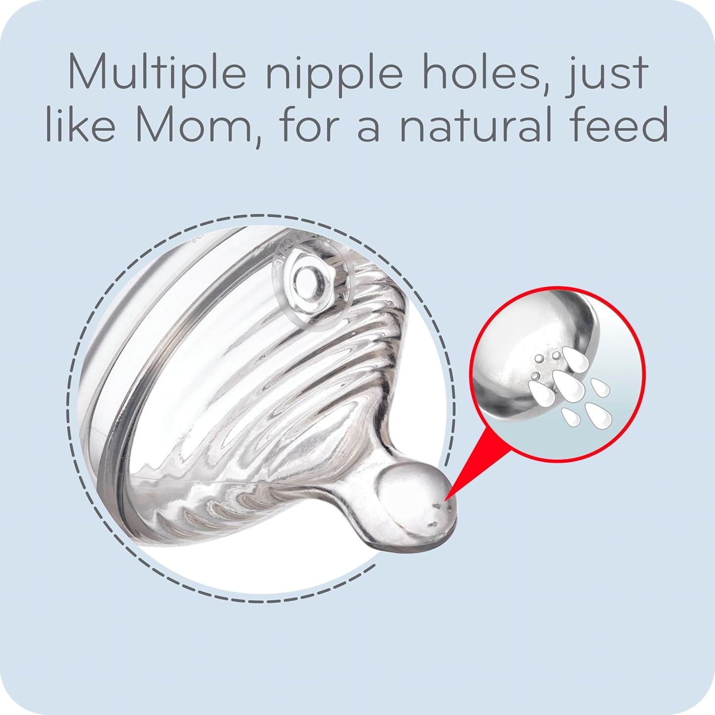 NUK Simply Natural Baby Bottle with SafeTemp
