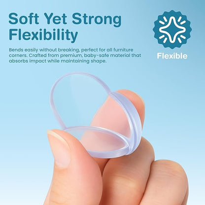 15 Pack Corner Protector for Baby - Clear & Transparent Edge Guards for Baby Proofing, Safety Furniture Corner Protectors for Furniture to Prevent Injuries (Ball Shaped)