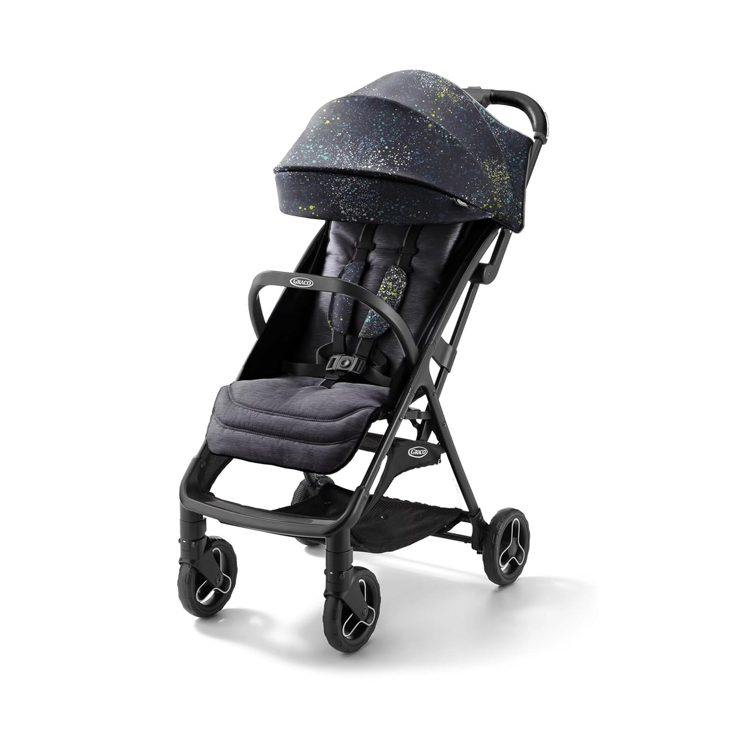 Graco Ready2Jet Compact Stroller – Overhead Friendly Compact Travel Stroller with Automatic Fold, Lilac Mod