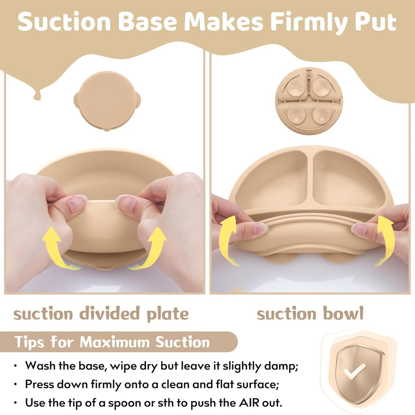 Bufims Silicone Baby Feeding Set, Baby Led Weaning Supplies, Eating Essentials Utensils with Suction Plate and Bowl, Pocket Bib, Sippy Cup with Lid, Forks Spoons Snack Container, for 6+ Months, Green