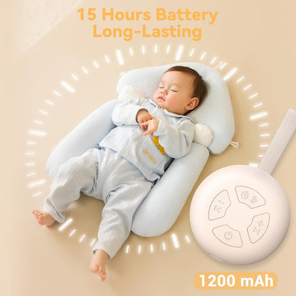Portable Sound Machine for Baby | White Noise | 12 Soothing Sounds | Noise Canceling for Travel, Office, Nursery | Baby Shower | Registry Gift | Sleep Soother for Babies Kids Adults | Putty