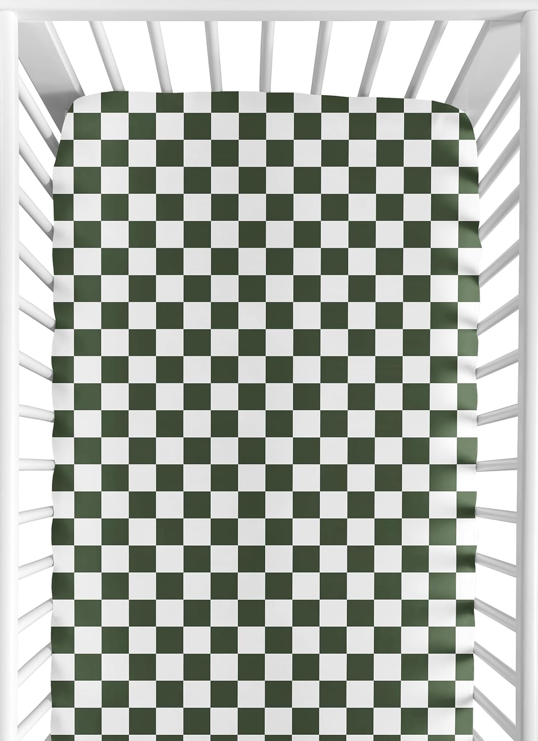 Sweet Jojo Designs 2-Piece Baby Bassinet Sheets Set (Black/White Gingham Checkered Plaid) for Boy/Girl, Infant Newborn Nursery, Oval, Rectangle & Hourglass Mattress (Solid Onyx & Classic Checkerboard)