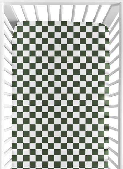 Sweet Jojo Designs 2-Piece Baby Bassinet Sheets Set (Black/White Gingham Checkered Plaid) for Boy/Girl, Infant Newborn Nursery, Oval, Rectangle & Hourglass Mattress (Solid Onyx & Classic Checkerboard)