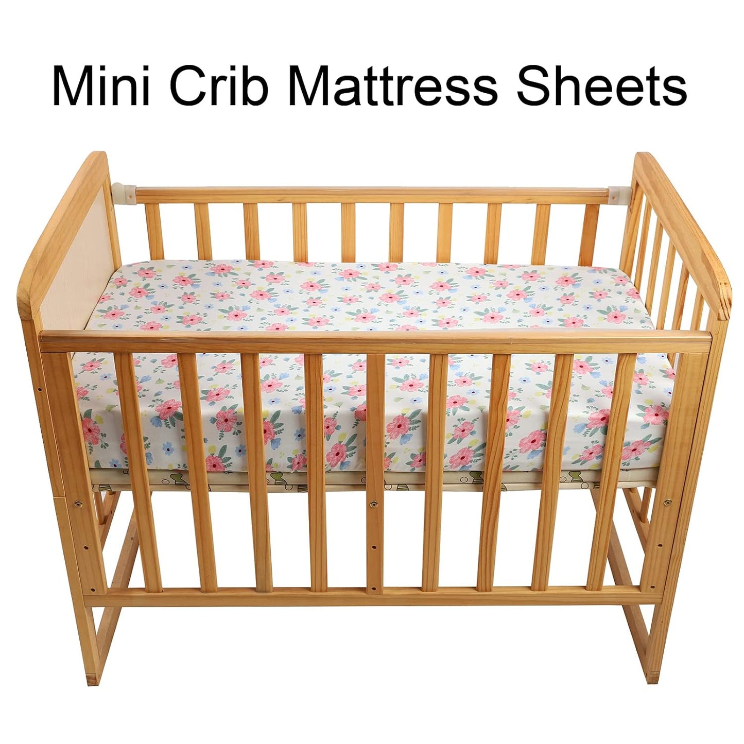 Onacosht Pack and Play Sheets 3 Pack for Baby Boy, Stretchy Jersey Knitted Portable Mini Crib Sheets Playard Mattress Cover, Woodland Animal Elephant Fox Lion Bear Giraffe Zebra Printing