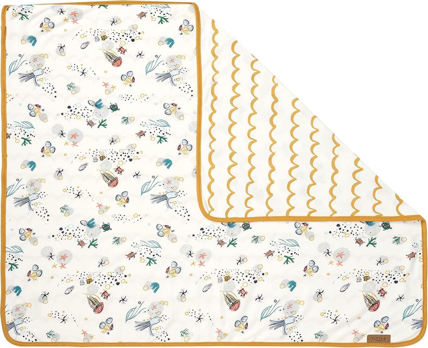 Tutti Bambini Premium Bassinet Sheets (2 Pack) - Soft & Breathable Bamboo Jersey, Double-Strength Bedside Sleeper Sheets, Fits Mattresses from 20.8 x 31.5 in to 23.6 x 35.4 in (Our Planet)