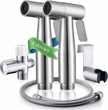 Handheld Bidet Sprayer for Toilet, Muslim Shower Water Jet Spray for Toilet, Bidet Faucet Cloth Diaper Sprayer for Baby Wash, Adjustable Water Pressure with Bidet Hose for Feminine Wash