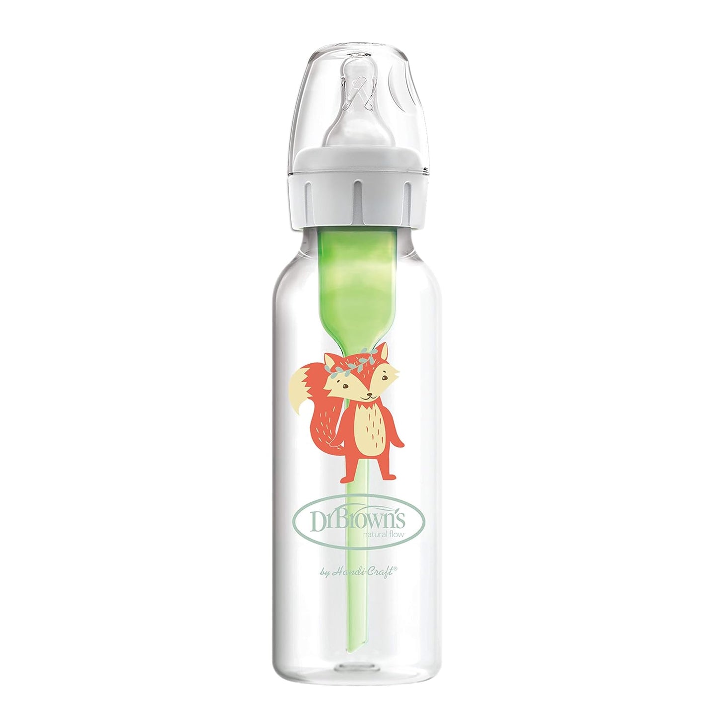 Dr. Brown’s Anti-Colic Options+ Narrow Baby Bottles, 0m+ Level 1 Nipple - Baby Bottle to Reduce Colic (3 Pack), Purple 8 oz