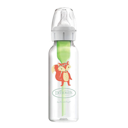 Dr. Brown’s Anti-Colic Options+ Narrow Baby Bottles, 0m+ Level 1 Nipple - Baby Bottle to Reduce Colic (3 Pack), Purple 8 oz