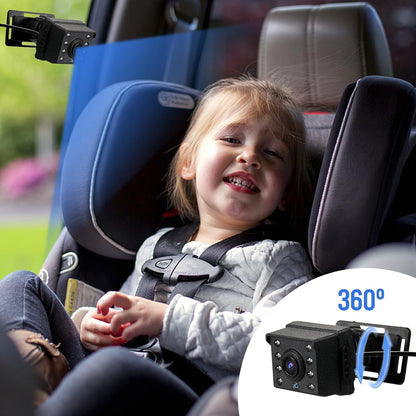 Shkalacar Baby Car Camera 4.3" HD Night Vision Baby Car Mirror- 1080P Night Vision Rear Facing Baby Monitor, 150° Wide View Angle for Infants Kids Pets with Camera USB Plug