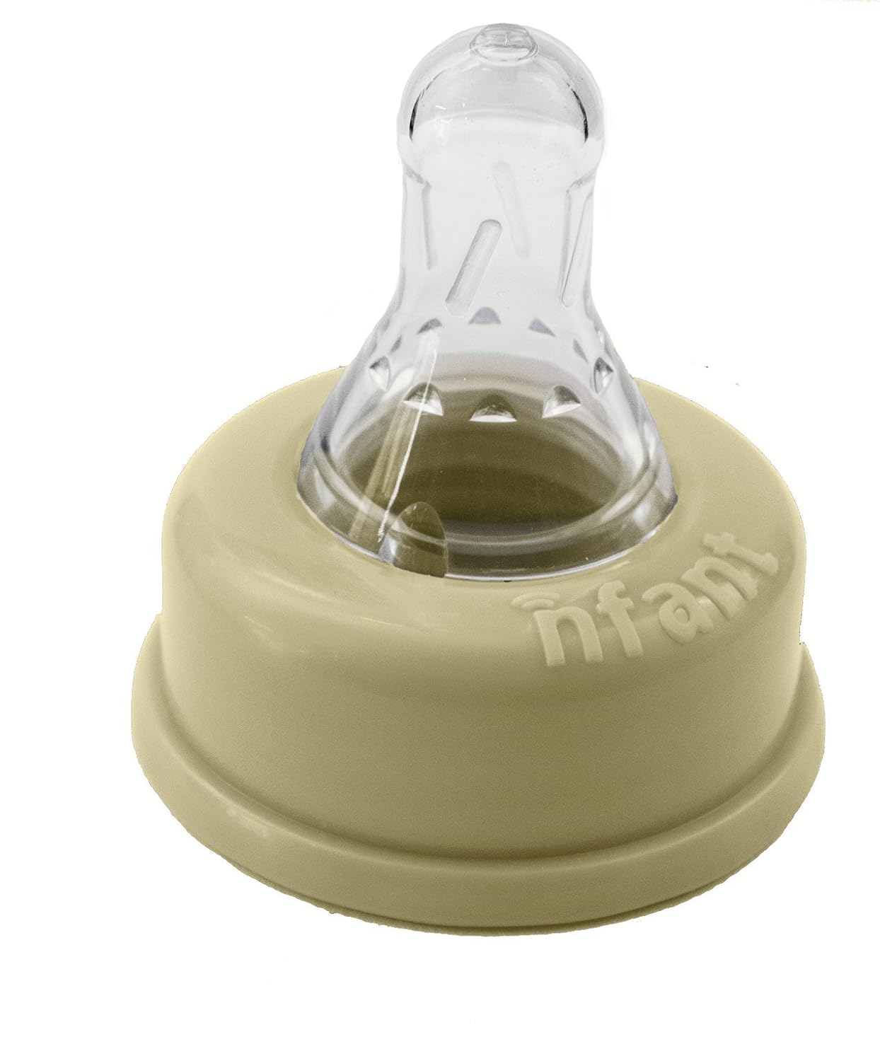 nfant | Nipple - Slow Flow Nipple, Purple (6ml/min), 4-Pack