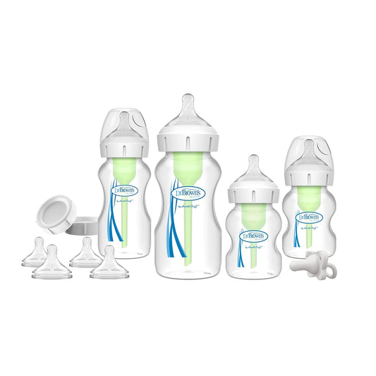 Dr. Brown's Breastfeeding Baby Bottles, Options+ Wide-Neck Breast to Bottle Feeding Set