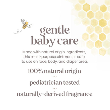 Burt's Bees Baby Diaper Rash Ointment, Maximum Strength, 40% Zinc Oxide, 100% Natural Origin, Pediatrician Tested, Net Weight 3 Ounces , Pack of 2