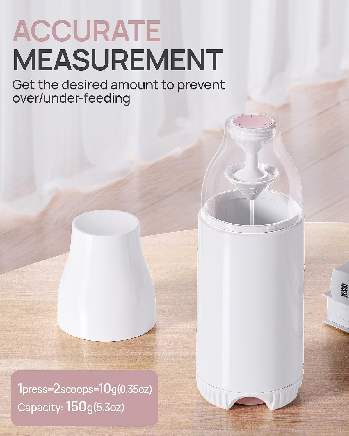 CozyStyle Baby Formula Container, Quick Release Milk Powder Holder, Formula Dispenser Portable for Outdoor Travel