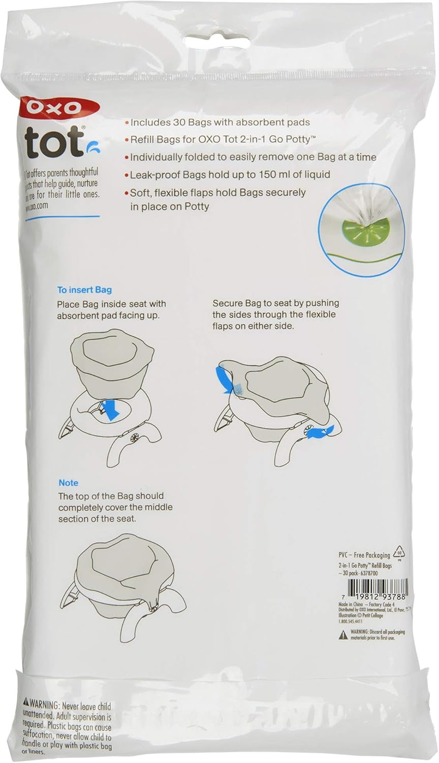 OXO Tot 2-in-1 Go Potty Refill Bags - 30 Pack