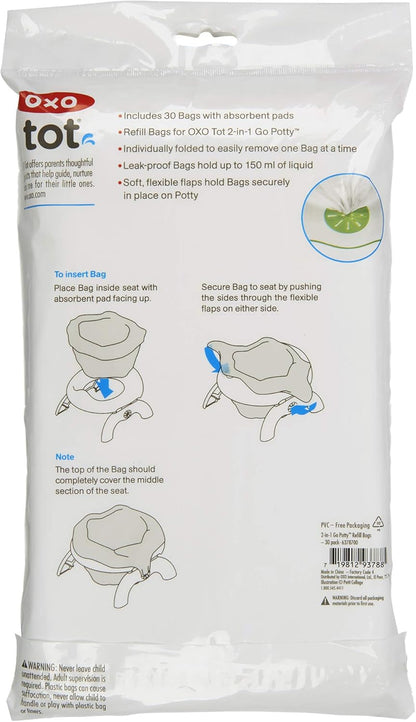 OXO Tot 2-in-1 Go Potty Refill Bags - 30 Pack