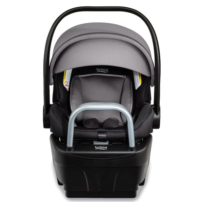 Britax Willow SC Infant Car Seat, Rear Facing Car Seat with Alpine Base, ClickTight Technology, RightSize System, Pindot Stone