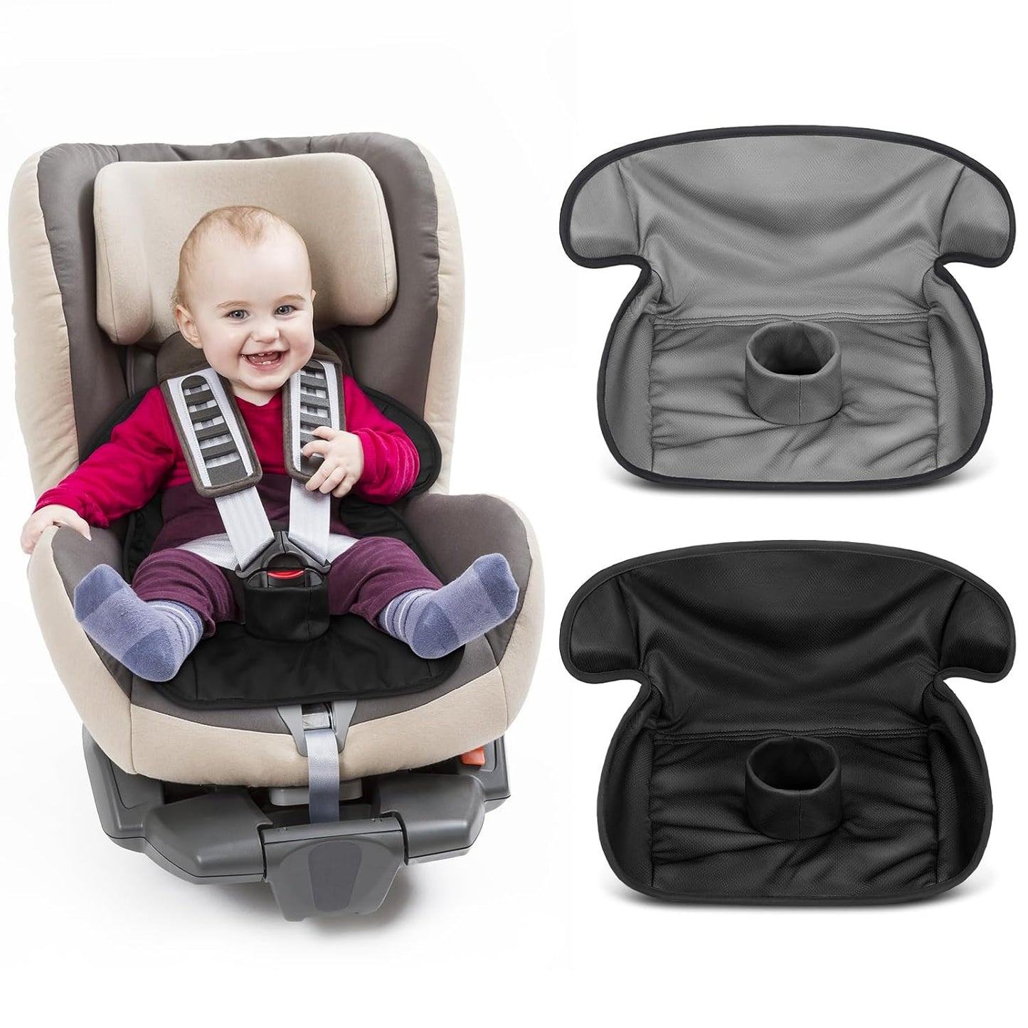 HunnmingRe 2 Pack Floral Car Seat Protector for Potty Training Waterproof Piddle Pad Cover from Spillages Nappy Leaks Toilet Training Anti Slip Backing Strollers Carseat Liner for Toddlers Babies