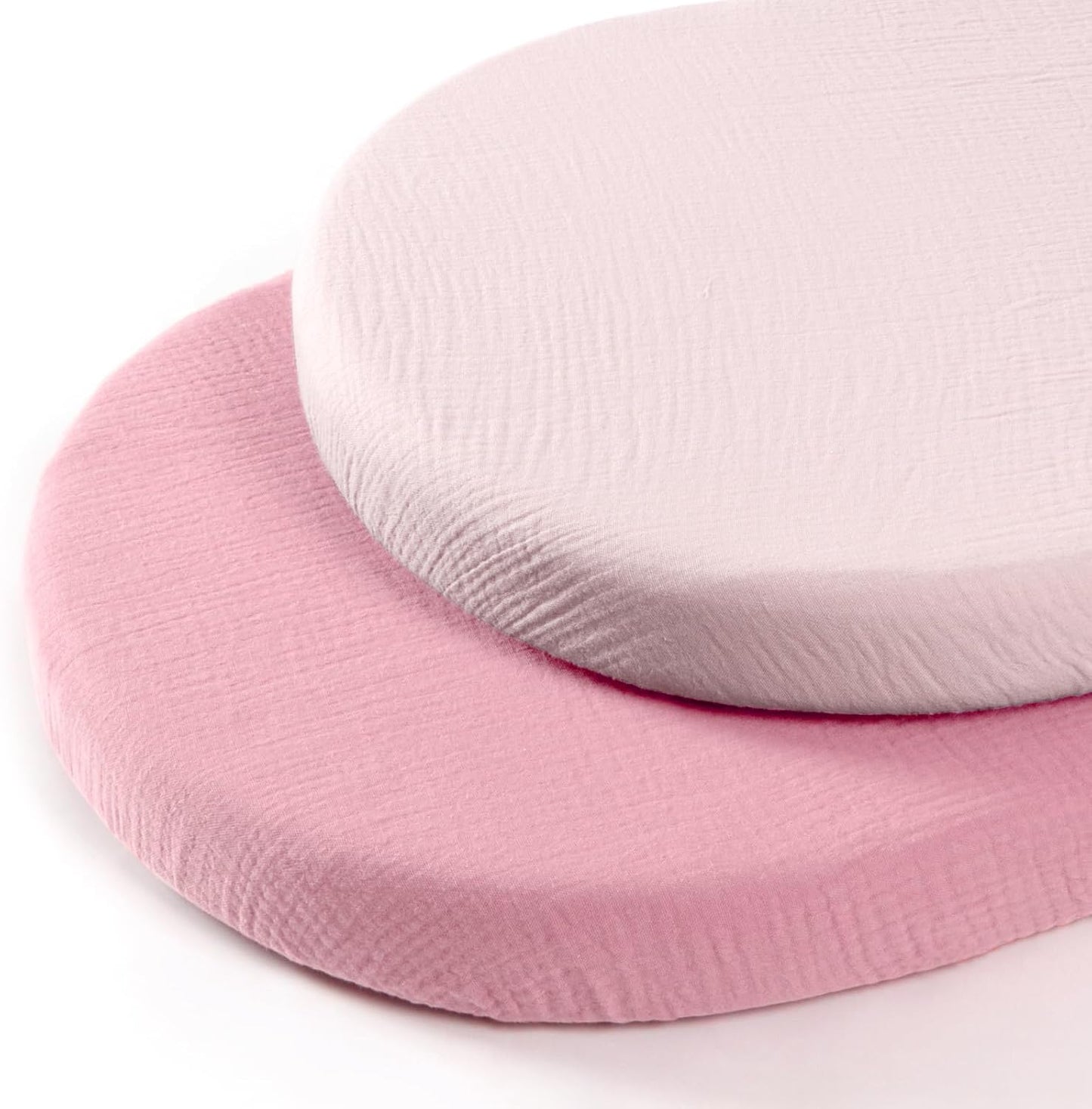 lulumoon Muslin Bassinet Sheets for Baby: Soft Bedside Sleeper Bassinet Fitted Sheets for Boys and Girls