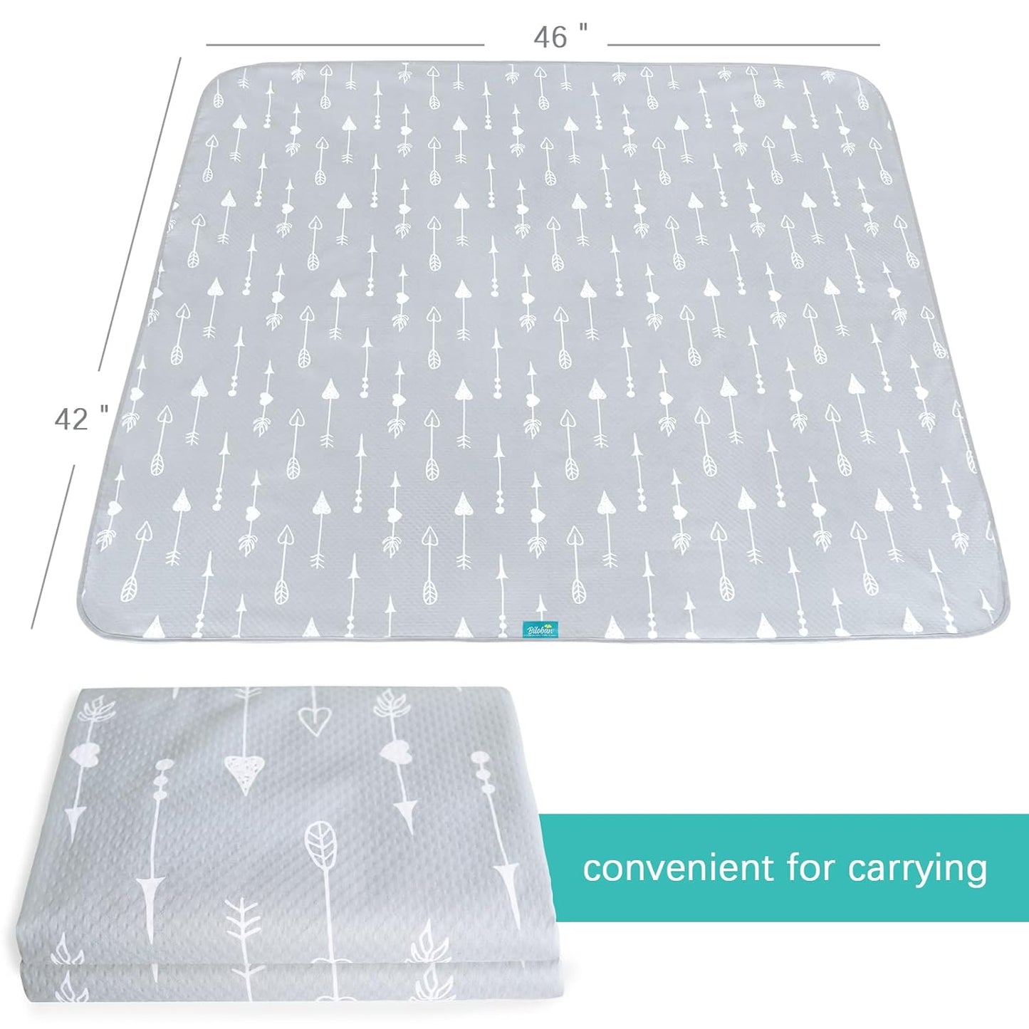 Splat Mat 2 Pack for Under High Chair & Arts & Crafts & Eating Mess, Waterproof 42''×46'' Baby Playtime Anti-Slip High Chair Mat for Floor or Table, Reusable & Portable Splash Mat