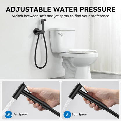 Arofa Handheld Bidet Sprayer for Toilet - 2 Pack Bidets Faucet for Existing Toilets Cloth Diaper Jet Sprayer, Stainless Steel Muslim Shower with Bidet Hose for Feminine Wash
