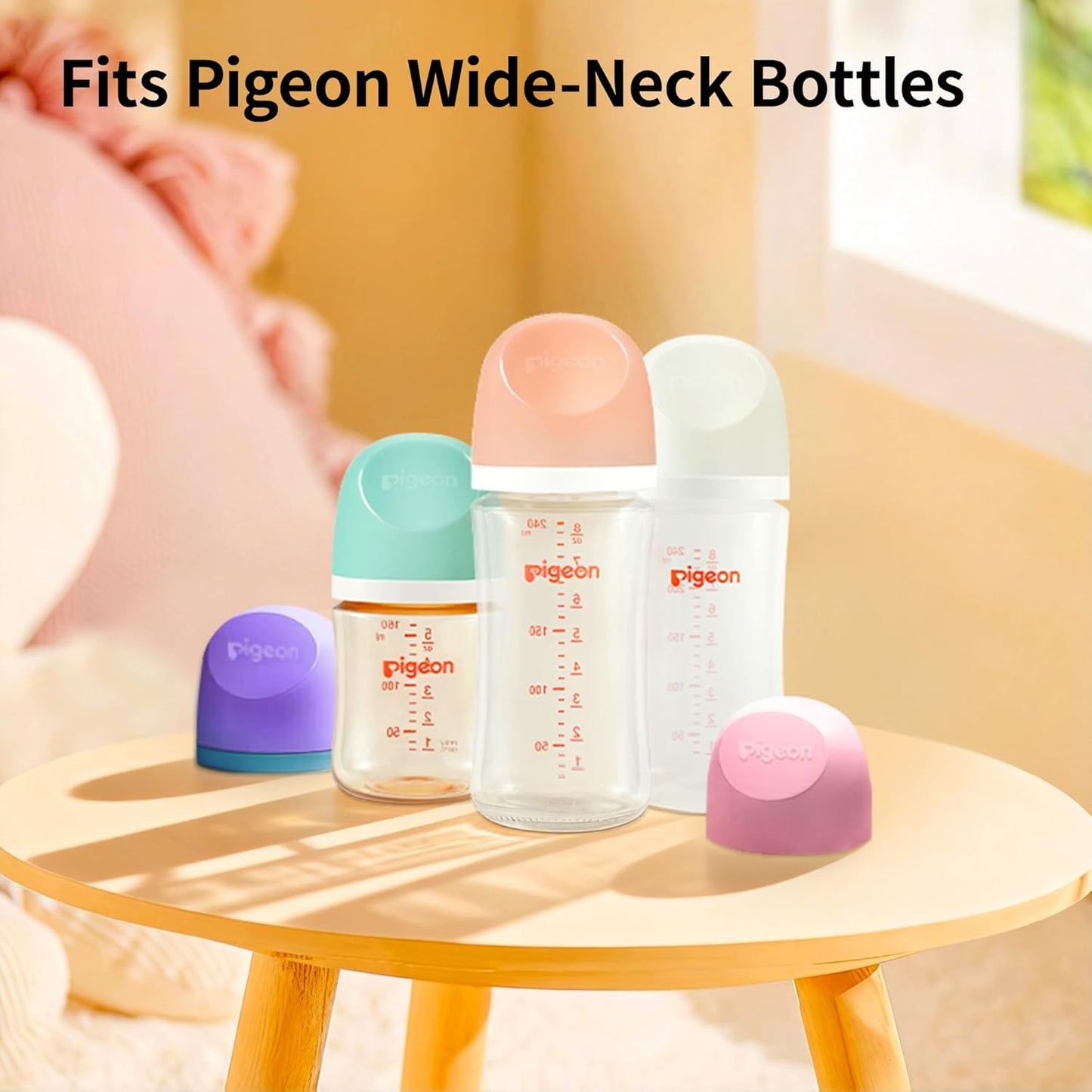 Pigeon PPSU Baby Bottle Replacement Body – 5.4 oz/160 ml, Wide Neck, Heat-Resistant, Drop-Proof, Durable, Easy to Clean, Perfect for Newborns, 1 Pack