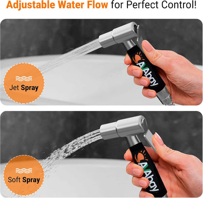 Premium Bidet Sprayer - Handheld Bide Jet Spray for Toilet | Adjustable Water Pressure | Leak-Proof Stainless Steel Toilet Bedit Sprayer | Muslim Shower | Cloth Diaper Washer | Bathroom Bidet