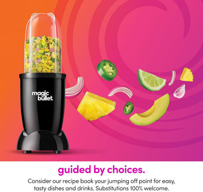 Magic Bullet Blender, Small, Silver, 11 Piece Set