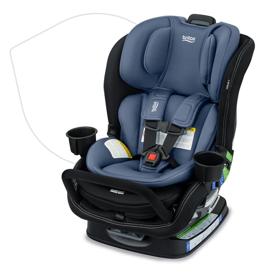 Britax Poplar Convertible Car Seat, 2-in-1 Car Seat with Slim 17-Inch Design, ClickTight Technology, Magenta Onyx