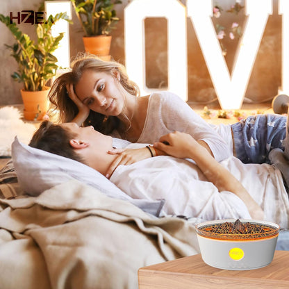 HZEX 2-in-1 300ml Ultrasonic Essential Oil Diffuser Humidifier, Lava Rock Design, w/Auto Safety-Shutoff, Remote Control, LED Lights, Quiet Long-Lasting Scent Diffuser for Bedroom Home Nursery Office