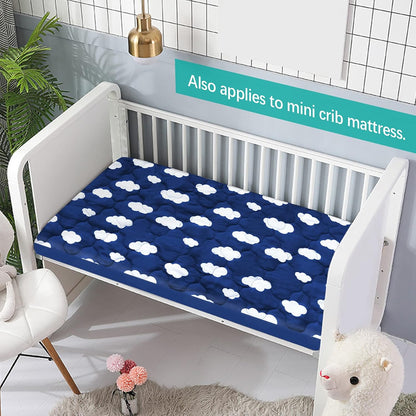 Pack and Play Sheets Mattress Pad Protector Fitted Waterproof Playard Mattress Cover, Compatible with Graco Pack n Play & Dream On Me & Pamo Babe, Playpen/Playard Sheet Quilted, Gray, 39" x 27"