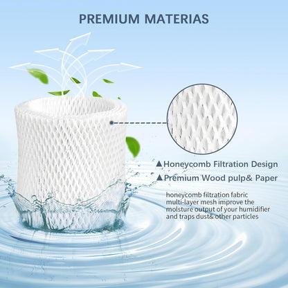 4 Pack Bedside Humidifier Filters Replacement Compatible with Canopy Bedside and Nursery Humidifiers(NOT for Canopy Plus Humidifier)