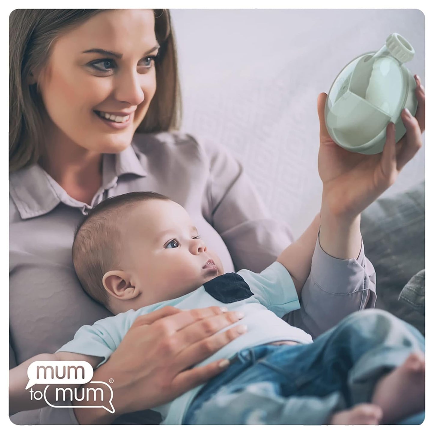 Formula Dispenser Baby Rotating For On-the-go feedings, Formula Holder, Formula Container for Travel, BPA Free, 1 Pack, green