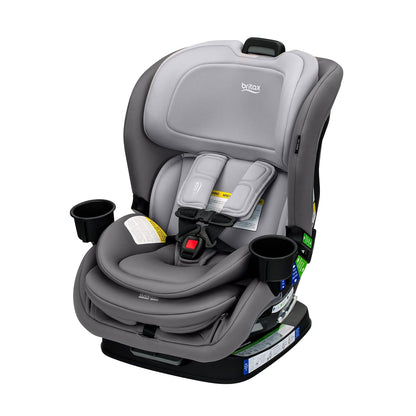 Britax Poplar S Convertible Car Seat, 2-in-1 Car Seat Extended Rear Facing, 17” Slim Car Seat Design with Fast & Easy ClickTight Installation, Anti-Rebound Bar & SafeWash Fabrics — Cowmooflage