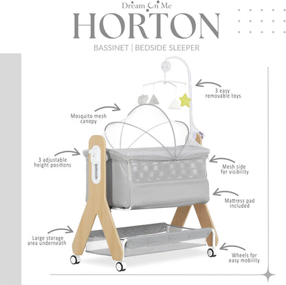 Dream on Me Horton Bassinet and Bedside Sleeper
