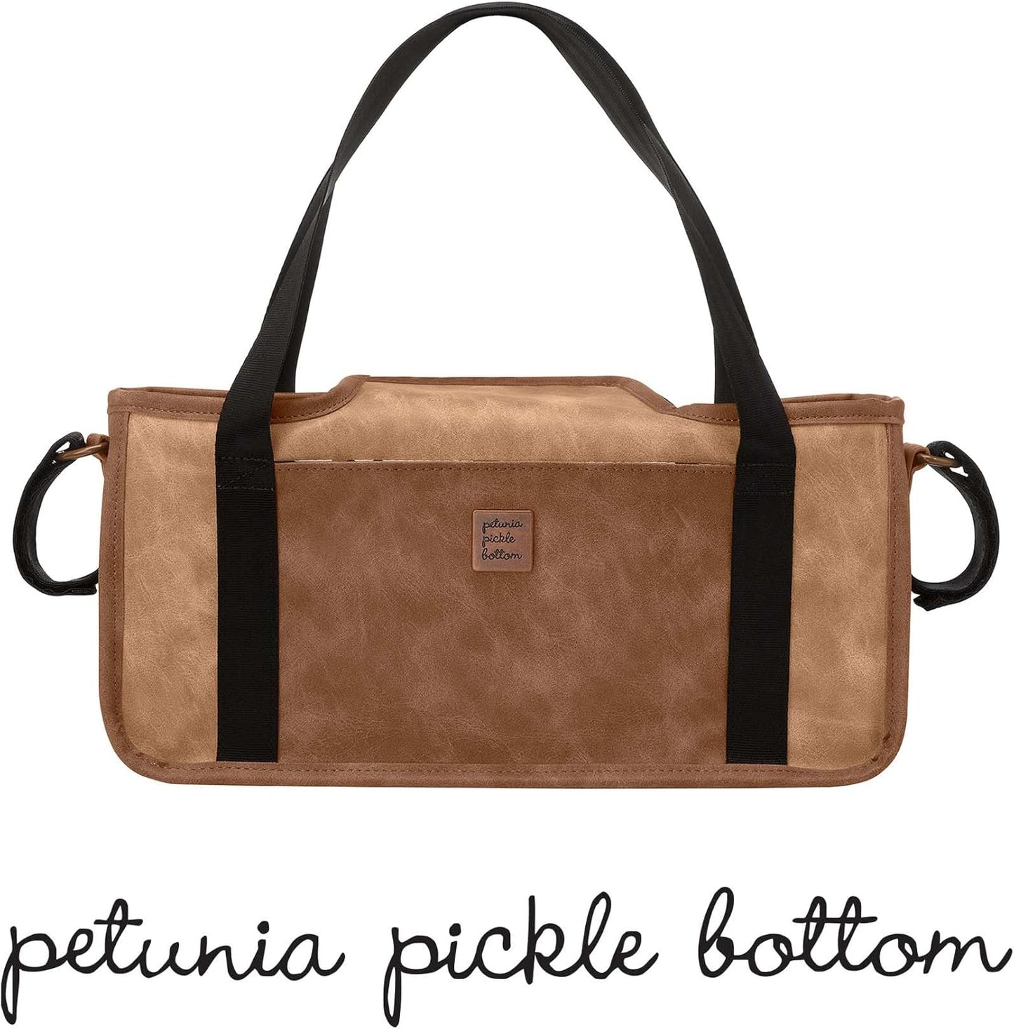 Petunia Pickle Bottom Wander Stroller Caddy, Perfect Baby Caddy for Organization, Multiple Carry Positions, Fits Most Strollers, Brioche