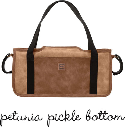 Petunia Pickle Bottom Wander Stroller Caddy, Perfect Baby Caddy for Organization, Multiple Carry Positions, Fits Most Strollers, Brioche