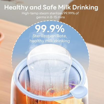 Bottle Warmer, 8-in-1 Fast Baby Bottle Warmer for Breastmilk and Formula,Milk Warmer with Accurate Temperature Control and Automatic Shut-Off,Multifunctional Bottle Warmers for All Bottles (Purple)