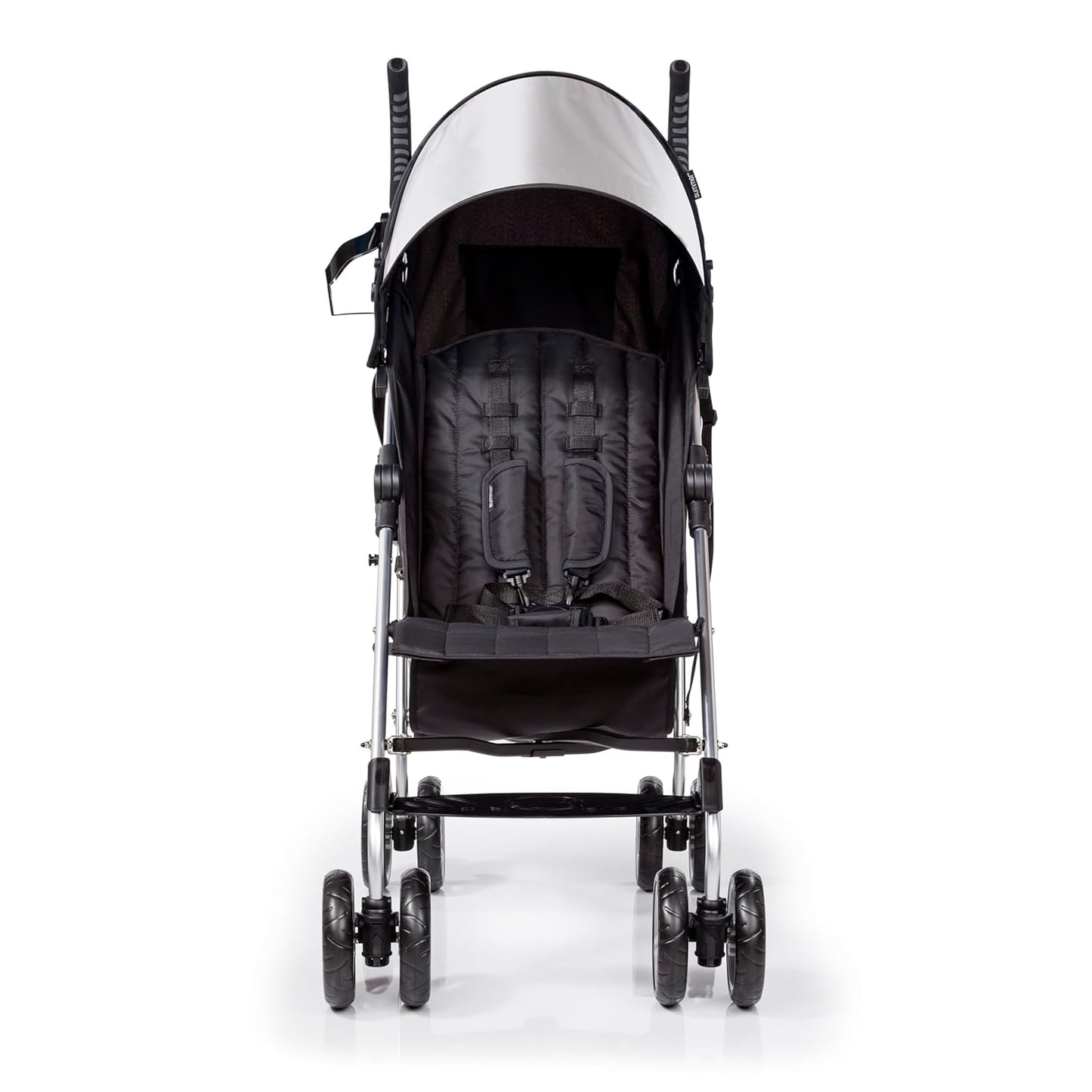 Bright Starts Ford Bronco HighGear Stroller, Lightweight Foldable Stroller with Sport Details, Large Storage Basket, Anti-Shock & Lockable Wheels, Unisex Area 51 Blue/Green