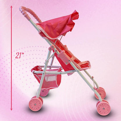 My First Doll Stroller Denim for Baby Doll