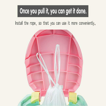 100 Pack Disposable Potty Liners with Drawstring, 17.3”×9.4” Universal Fit Potty Training Bags, Leakproof Tear-Resistant Toilet Seat Liner for Kids Toddlers, Travel Outdoor & Pet Waste Cleanup