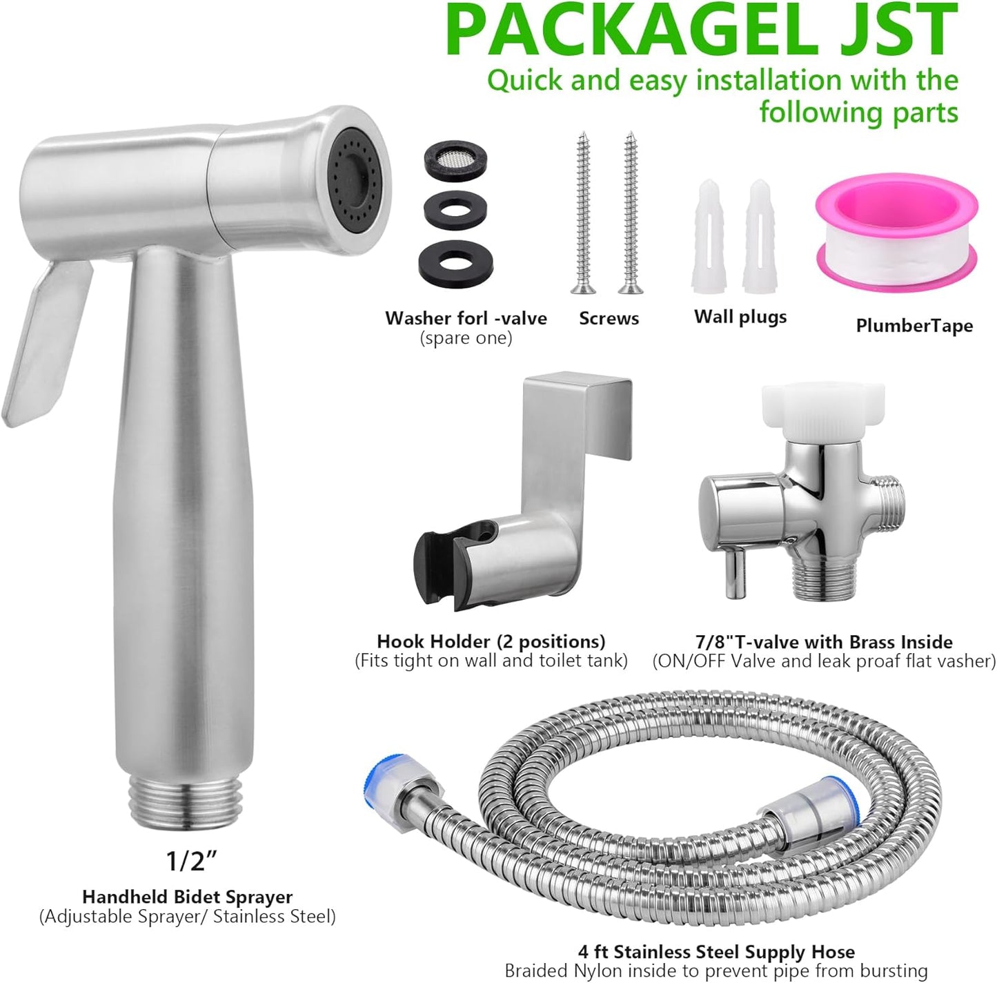 YA MI Multi Functional Hand-held Toilet Spray, Toilet Muslim Shower Sprinkler, Suitable for Women's Washing, Baby Bathing, Diaper Cleaning Spray