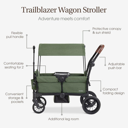 Evolur Velo Rider Travel Stroller – Compact, Lightweight Umbrella Stroller for Toddlers 6–36 Months, One-Hand Fold, Footrest, Rear Platform, 5-Point Harness, Portable & Travel-Friendly