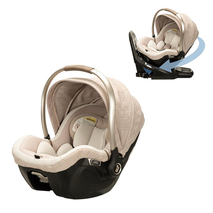 Maxi-Cosi Peri 180 Rotating Infant Car Seat, Baby Car Seat Rotating Carseat, Swivel Car Seat, Onyx Wonder