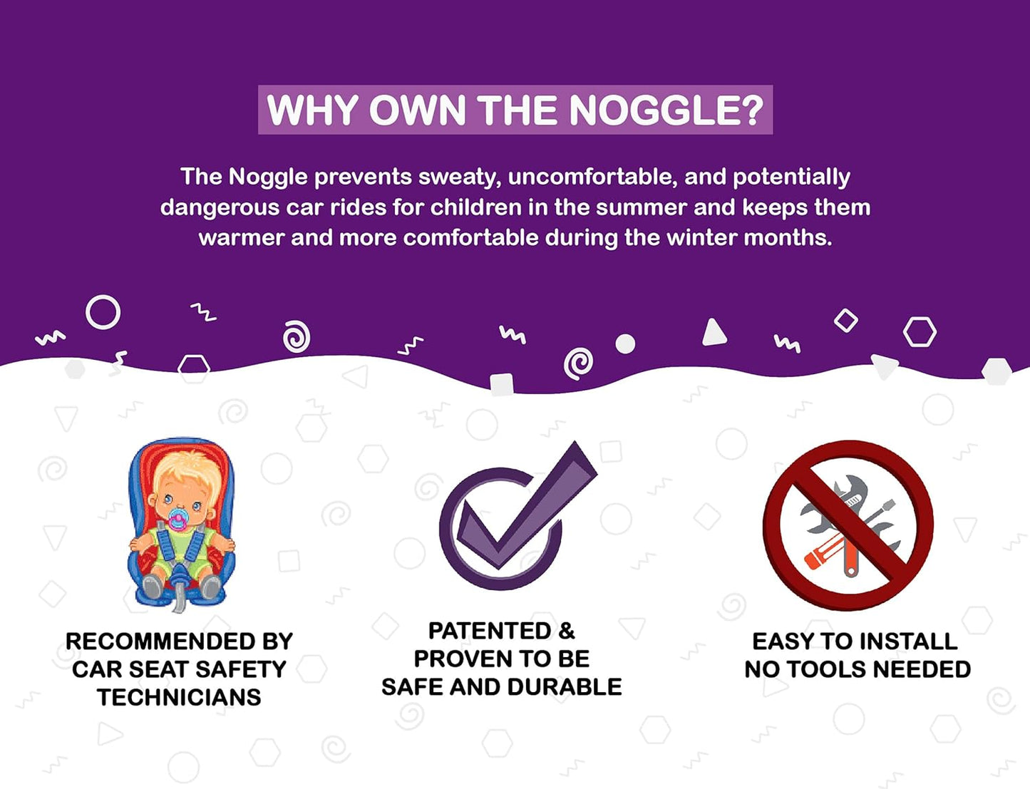 The Noggle-Making The Backseat Cool Again-Quick & Easy to Use Car Travel Accessories for a Comfy Ride Summer or Winter-Air Vent Extender Hose Directs Cool or Warm Air to Your Kids - 8ft, Black Ice