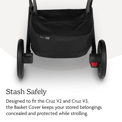 UPPAbaby Basket Cover for Cruz V2 and V3 Strollers - Water-Resistant - Protects and Conceals Belongings - Easy Attachment and Access
