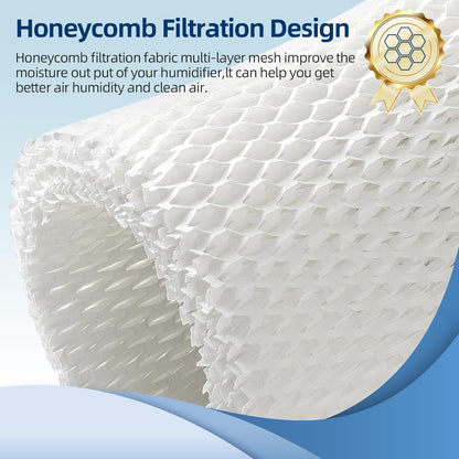 DerBlue 6 Pack Humidifier Replacement Filter Compatible with Canopy Bedside Humidifier and Nursery Humidifier,Wood Pulp & Paper Filter