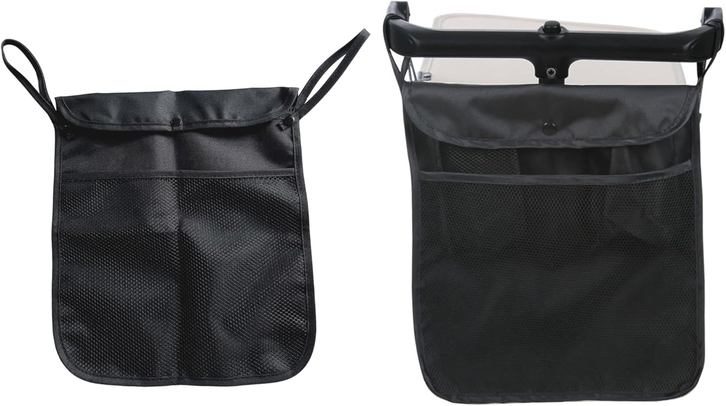 Baby Stroller Organizer,Black,Umbrella stroller organizer,Extra pockets to store snacks/wipes items,Holds water bottles, toddler sweat shirt etc (Black)