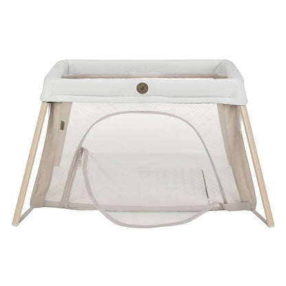 Maxi-Cosi Calao Travel Playard, Infant Bassinet, Toddler Playpen, Portable, Lightweight, Foldable, Easy Setup, with Carry Bag, Breathable Mesh, Classic Oat