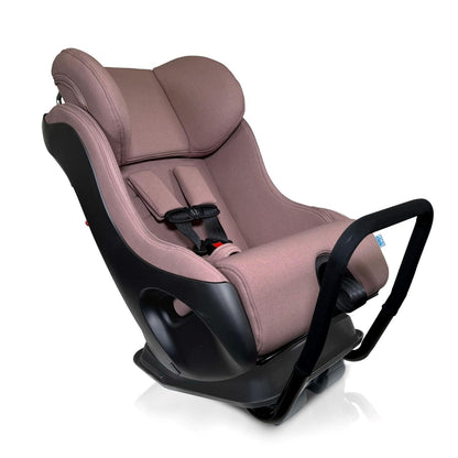 Clek Fllo Convertible Car Seat - Compact Design for 3-Across Seating, Extended Rear-Facing with Anti-Rebound Bar and Flame Retardant-Free (Railroad Ziip)